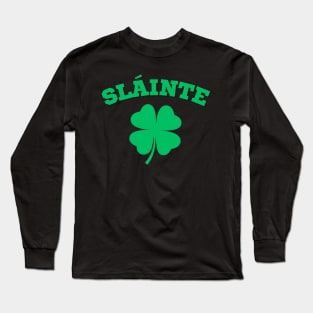 Slainte 4-Leaf Clover Long Sleeve T-Shirt